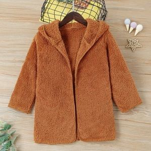 Toddler Girl Solid Teddy Coat